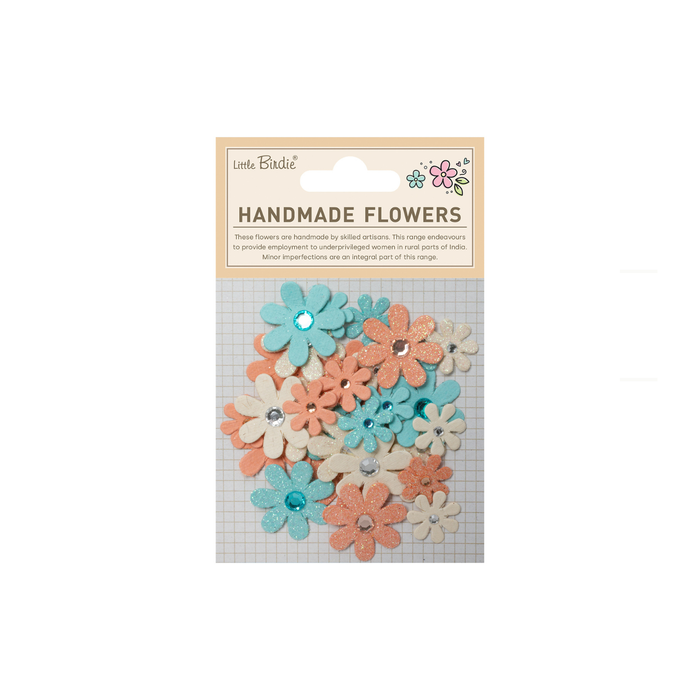 Little Birdie - Handmade Flowers Sparkle Florettes - Sun & Rain 30pc