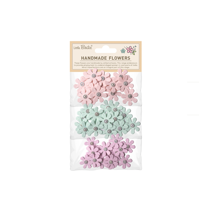 Little Birdie - Handmade Flowers Luna - Fairy Garden 45pcs