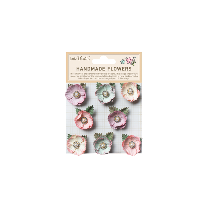 Little Birdie - Handmade Flowers Butter Cup - Fairy Garden 8pcs