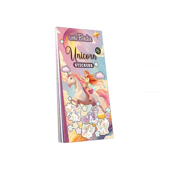 Little Birdie - Sticker Book - Unicorn 14 x 7.2cm 12 sheets