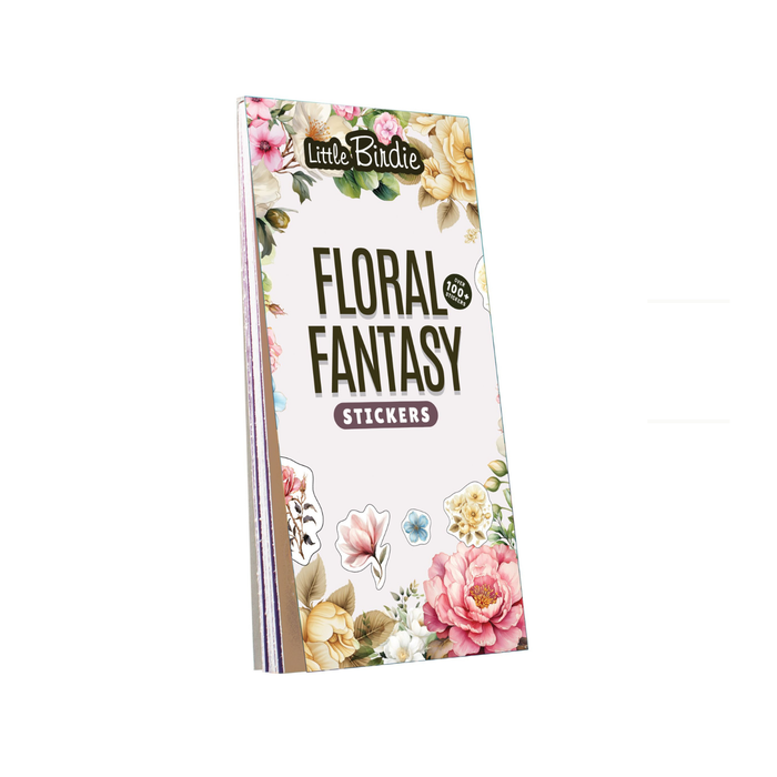 Little Birdie - Sticker Book - Floral Fantasy 14 x 7.2cm 12 sheets