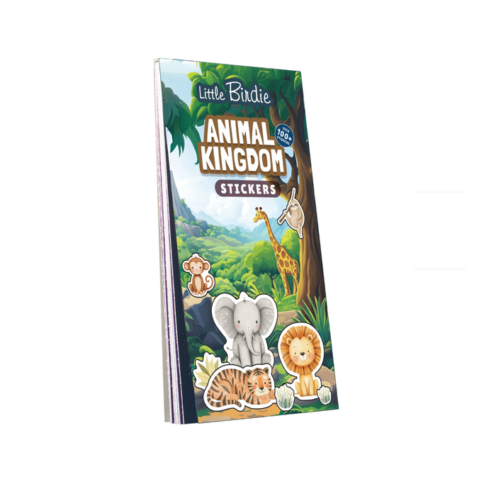 Little Birdie - Sticker Book - Animal Kingdom 14 x 7.2cm 12 sheets