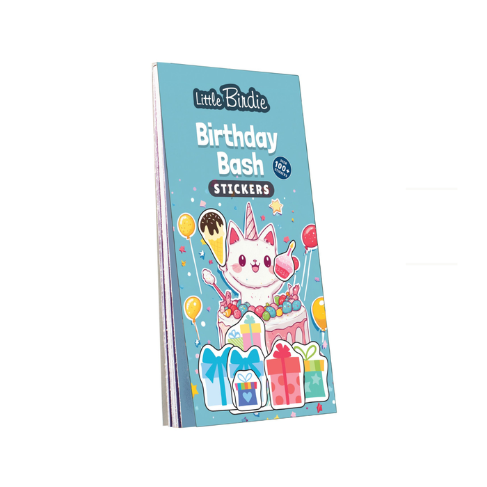 Little Birdie - Sticker Book - Birthday Bash 14 x 7.2cm 12 sheets