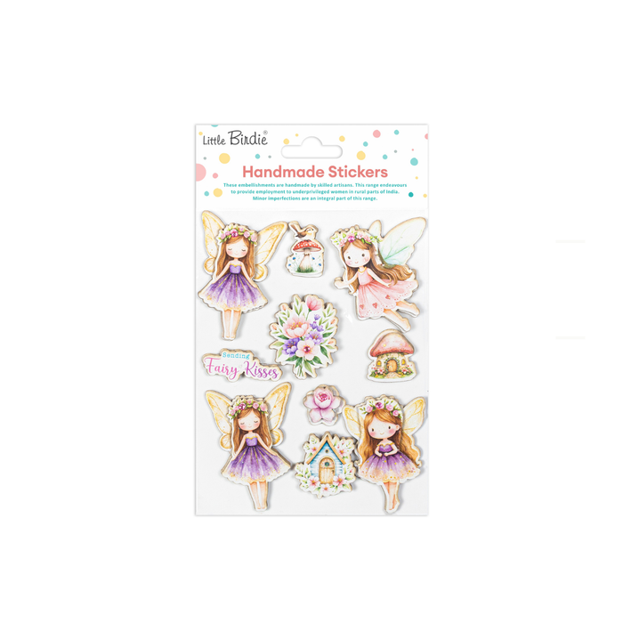 Little Birdie 3D Sticker Embellishment-Self-Adhesive  Handmade Fairy Affection 10pc