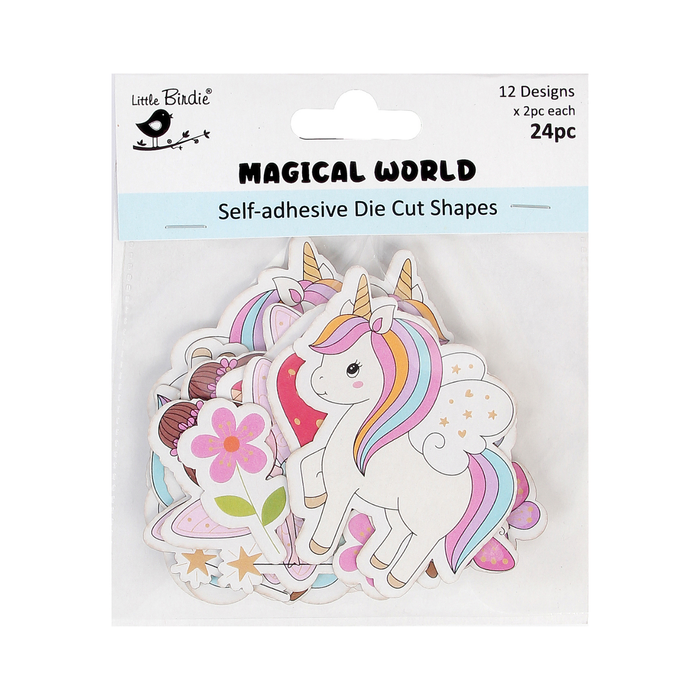 Little Birdie - Self Adhesive Die Cuts - Magical World 24pc