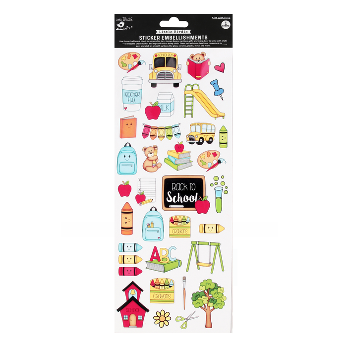 Little Birdie Peel off Sticker - Peel off Sticker - School Days 1sheet
