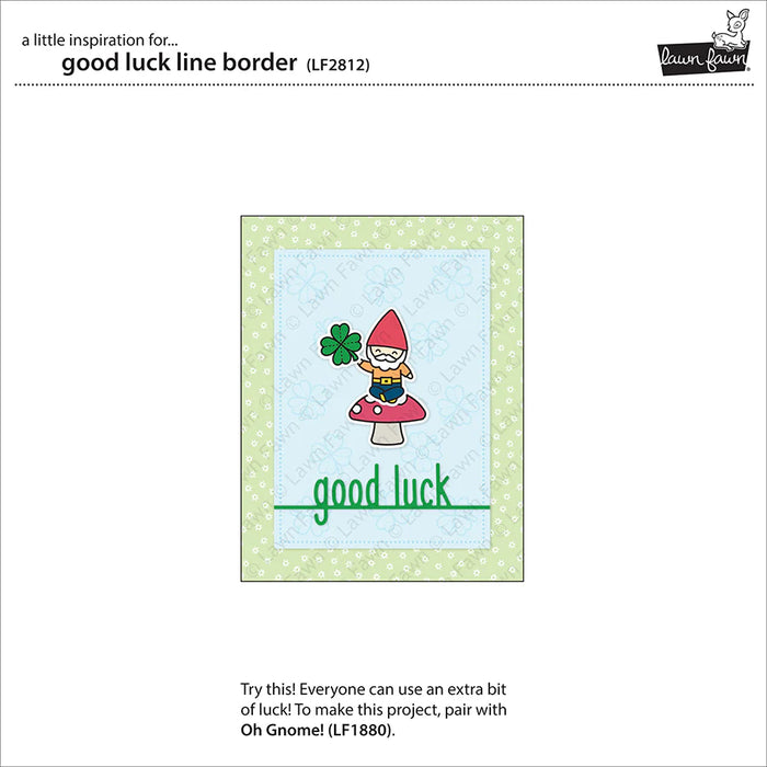 Lawn Fawn  - Custom Craft Die - Good Luck Line Border