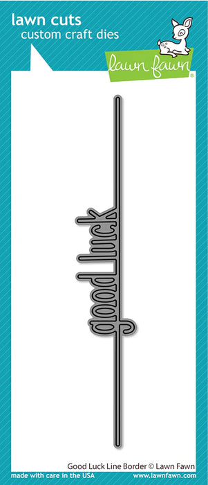 Lawn Fawn  - Custom Craft Die - Good Luck Line Border