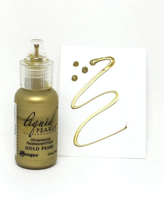 Ranger Ink - Liquid Pearls - Dimensional Paint - Gold Pearl, 0.5oz