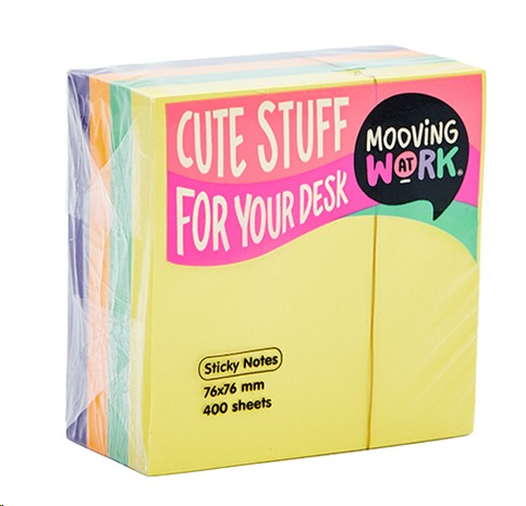Mooving Sticky Notes – 51x51 mm, Multicolor, 250 Sheets