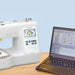 WLAN and USB Connectivity
Send embroidery files from your PC to your machine with free downloadable DesignDatabase Transfer software or use USB.