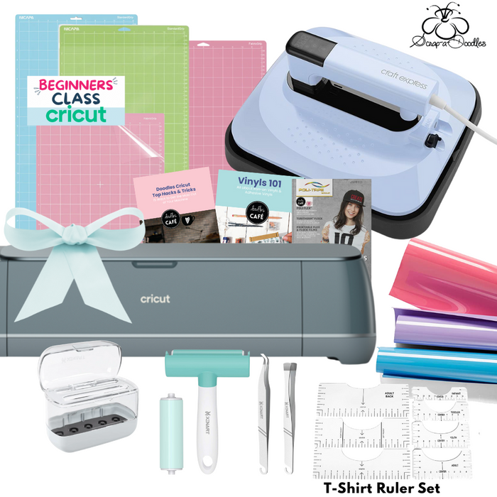 Cricut Maker 4 Machine - Doodles Deluxe Heat Press Softy Bundle Plus Workshop
