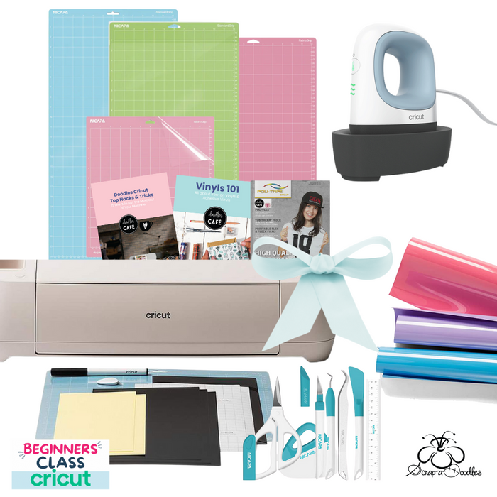Cricut Explore 4 - Doodles Mini Heat Press Softy Bundle