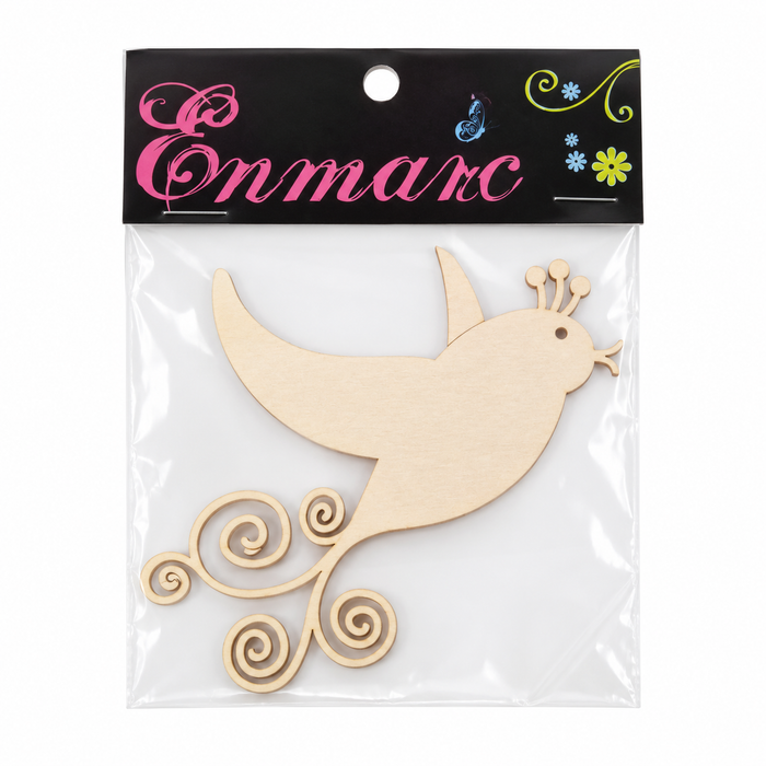 Doodles - Enmarc - Designer Bird - Chipboard Embellishment