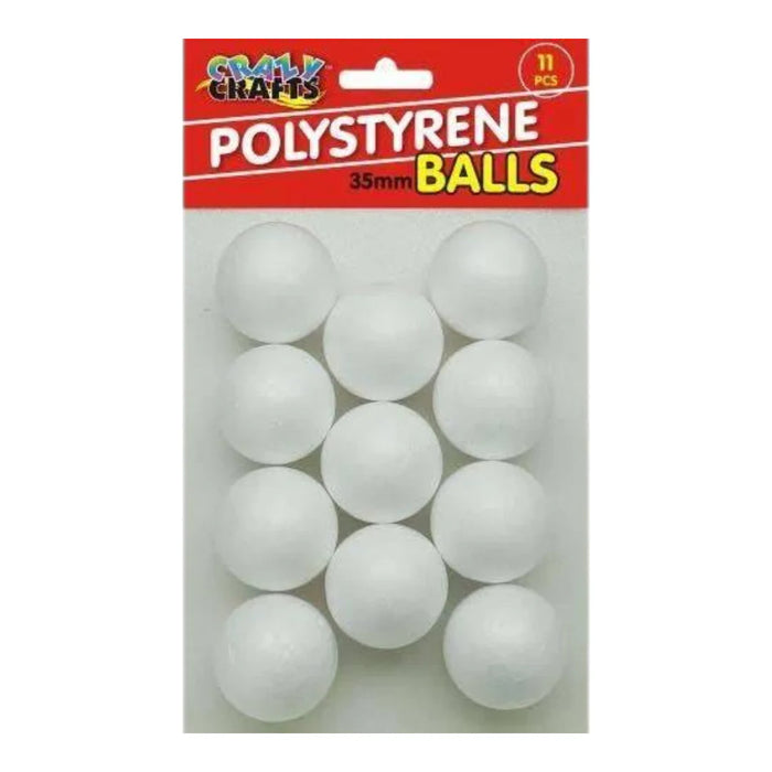 Crazy Crafts - Polystyrene Balls 35mm, 11pcs