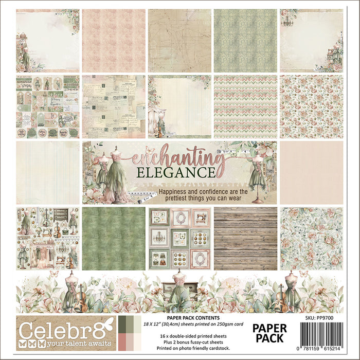 Celebr8 - Paper Pack - Enchanting Elegance