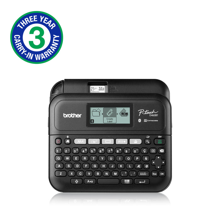 Brother - PT-D460BT - Bluetooth App-driven Label Printer