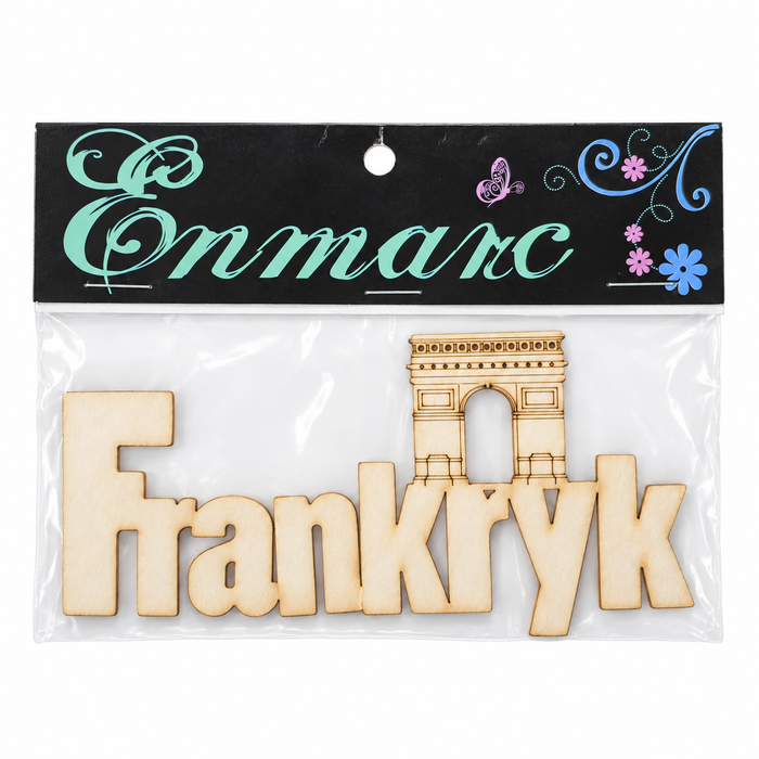 Doodles - Enmarc - Going Places, "Frankryk" Chipboard Embellishment