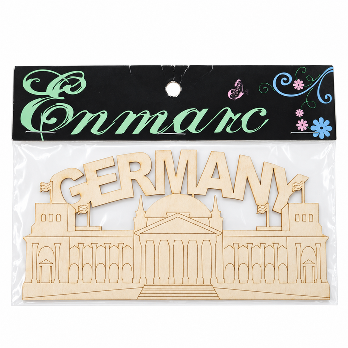 Doodles - Enmarc - Going Places, "Germany" Chipboard Embellishment