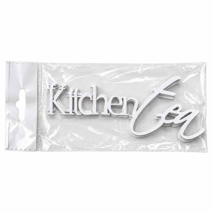 Doodles - "Kitchen Tea" – White Chipboard Embellishments 5/pk