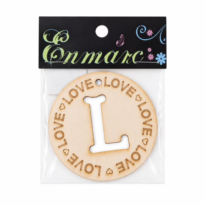 Doodles - Enmarc - "Love" Chipboard Embellishment