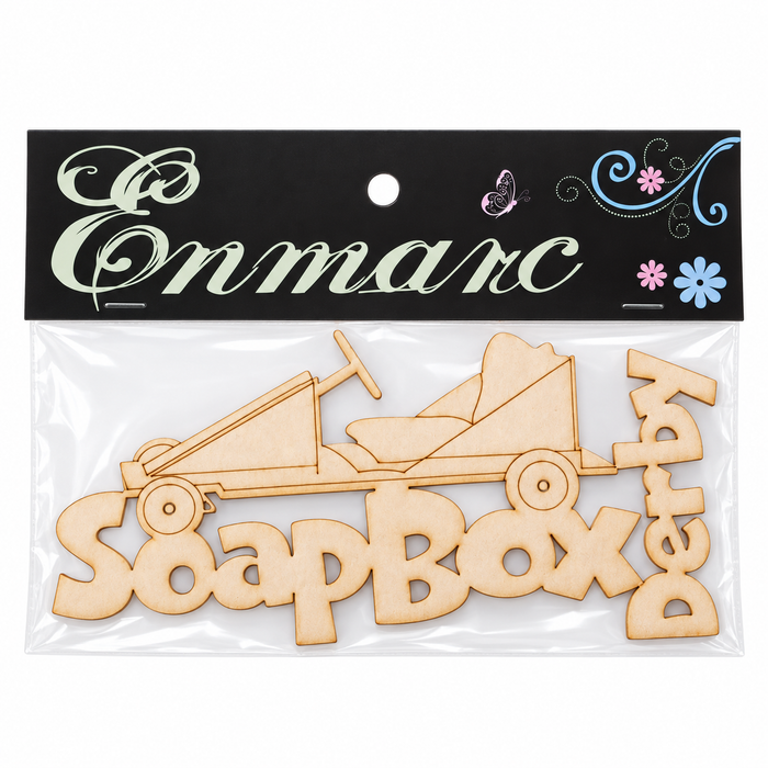 Doodles - Enmarc - "Soapbox Derby" Chipboard Embellishment