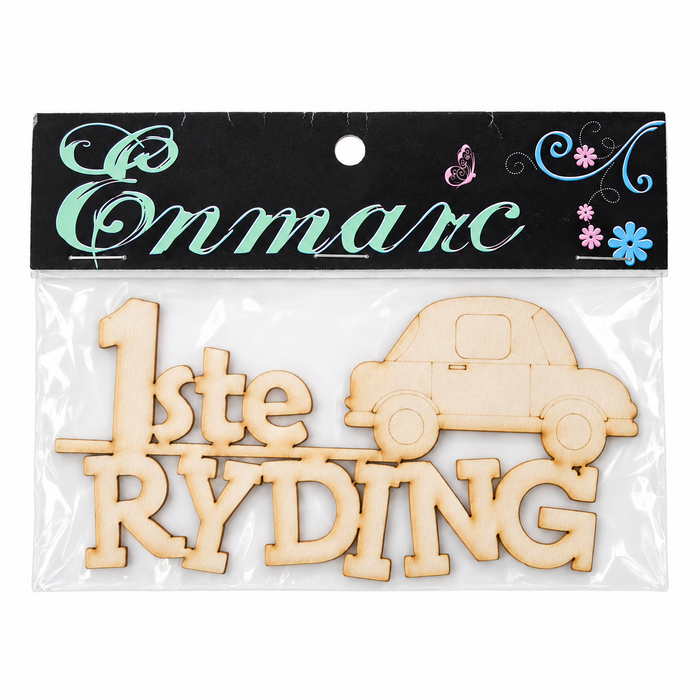 Doodles - Enmarc - "1ste Ryding" Chipboard Embellishment