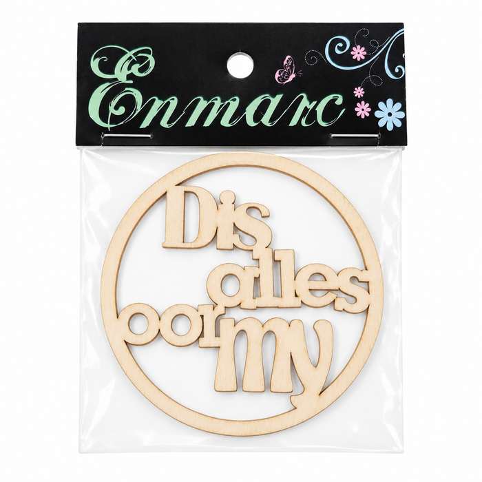 Doodles - Enmarc - "Dis Alles Oor My" Chipboard Embellishment