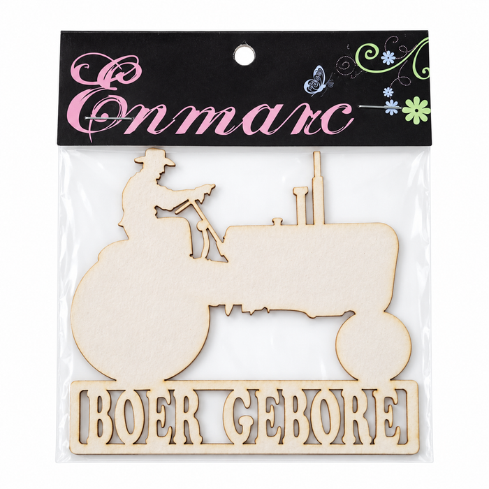 Doodles - Enmarc - "Boer Gebore" Chipboard Embellishment