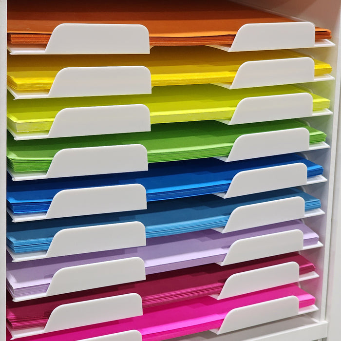 Best Craft Organizer - Crafting Storage Cabinet - Paper Shelves - Bar Height