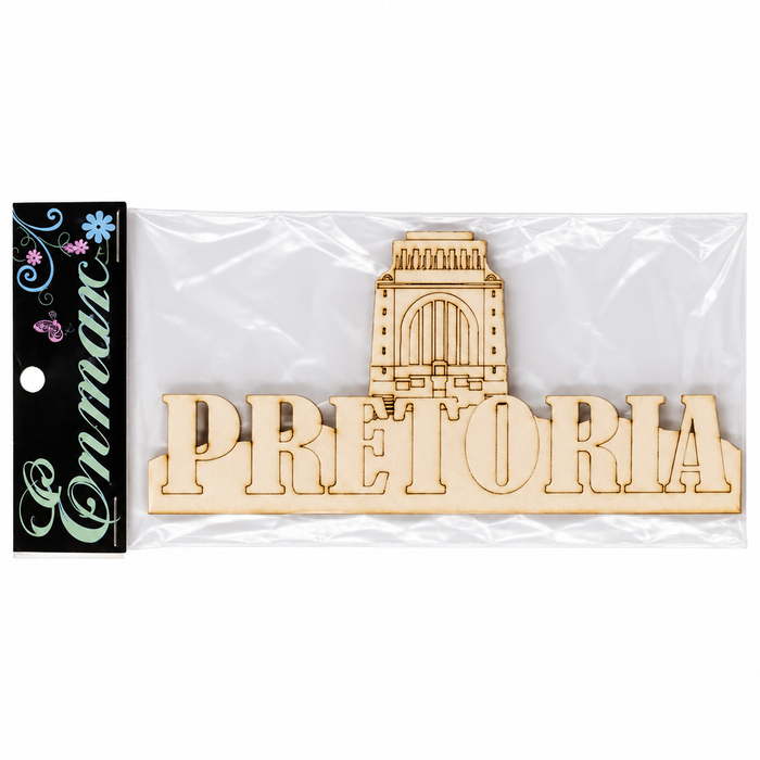 Doodles - Enmarc - Going Places, "Pretoria" Chipboard Embellishment