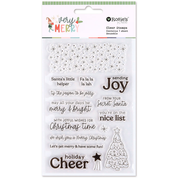 Rosie's Studio - Very Merry Clear Stamp