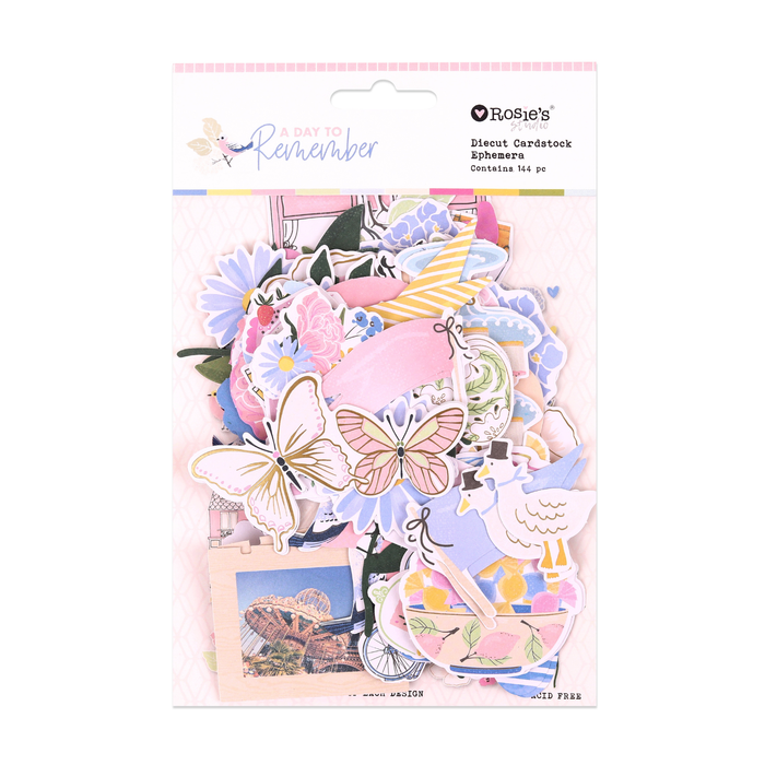 Rosie's Studio - A Day to Remember - Cardstock Diecuts Ephemera - 182pc
