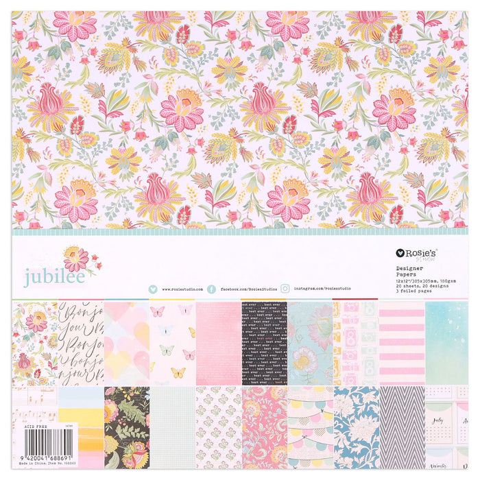 Rosies Studio - Jubilee Collection - 12x12 Designer Paper Pack
