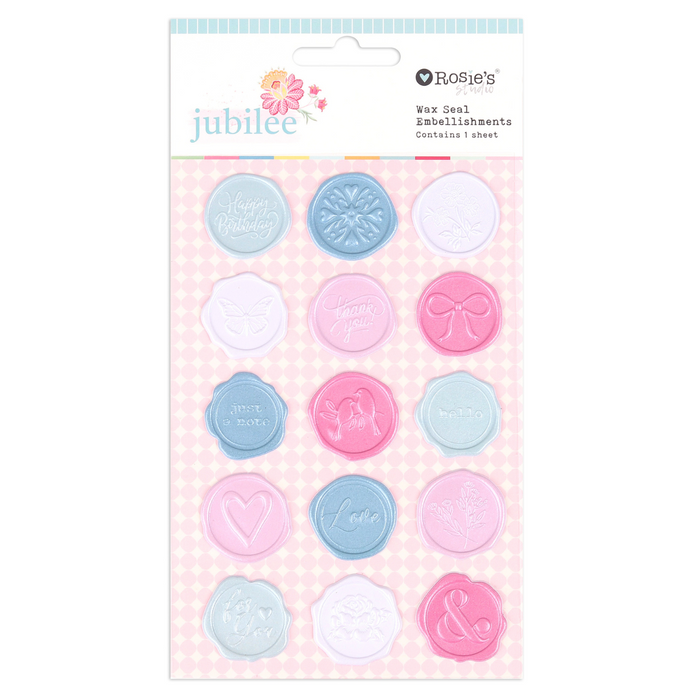 Rosie’s Studio - Jubilee Collection - Wax Seal Embellishments