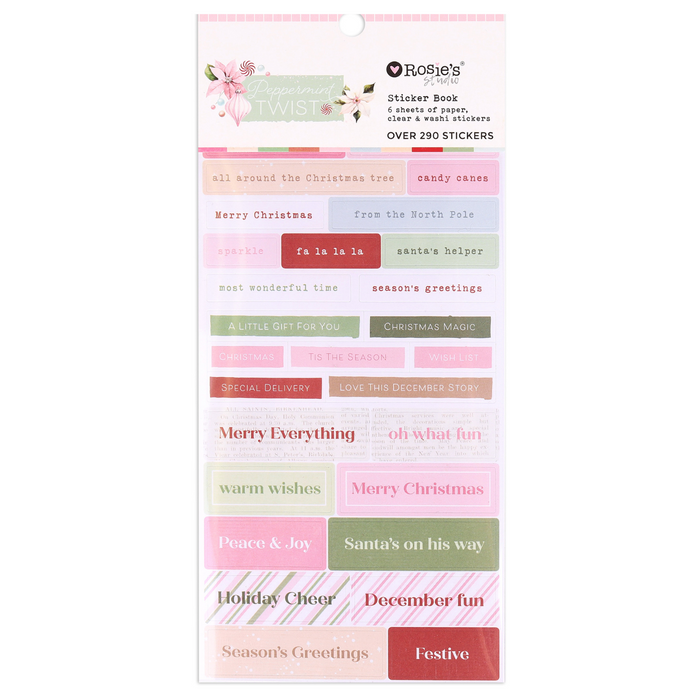 Rosie's Studios - Peppermint Twist Collection - Sticker Book