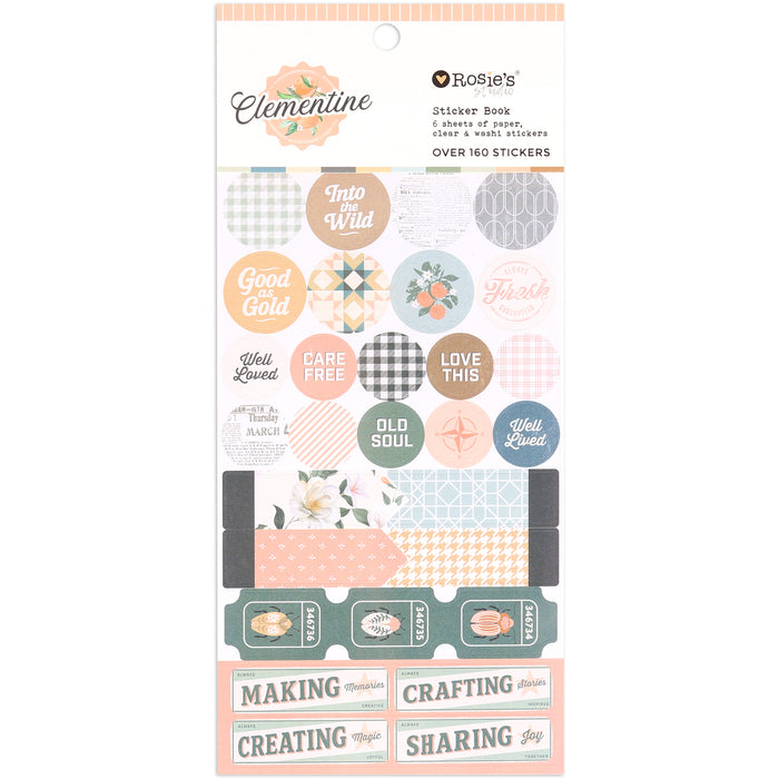 Rosie's Studio - Clementine Collection - Sticker Book 160 stickers