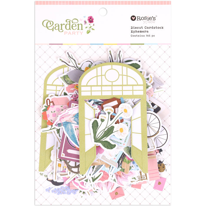 Rosie's Studio - Garden Party Collection - Diecut Ephemera 146pk