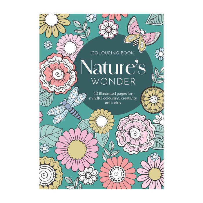 Adult Colouring Book -Nature's Wonder (40 Sheets)