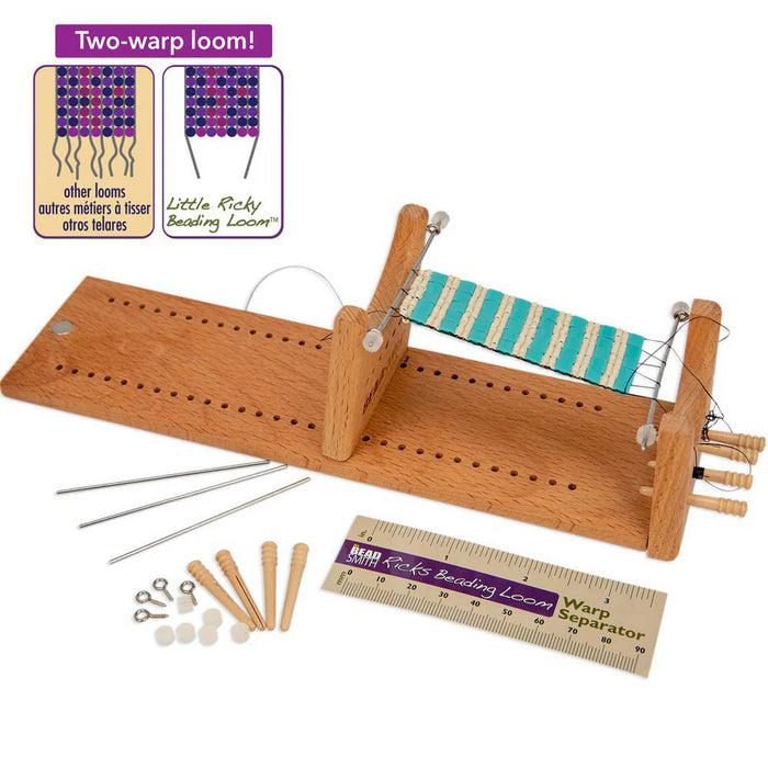 Beadsmith-Little Ricky Beading Loom the two warp Loom