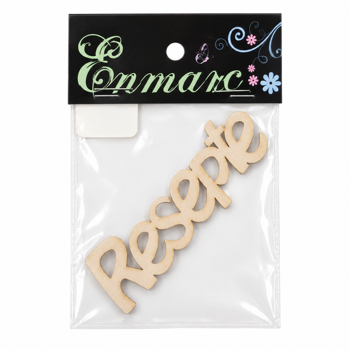 Doodles - Enmarc - "Resepte" Chipboard Embellishment