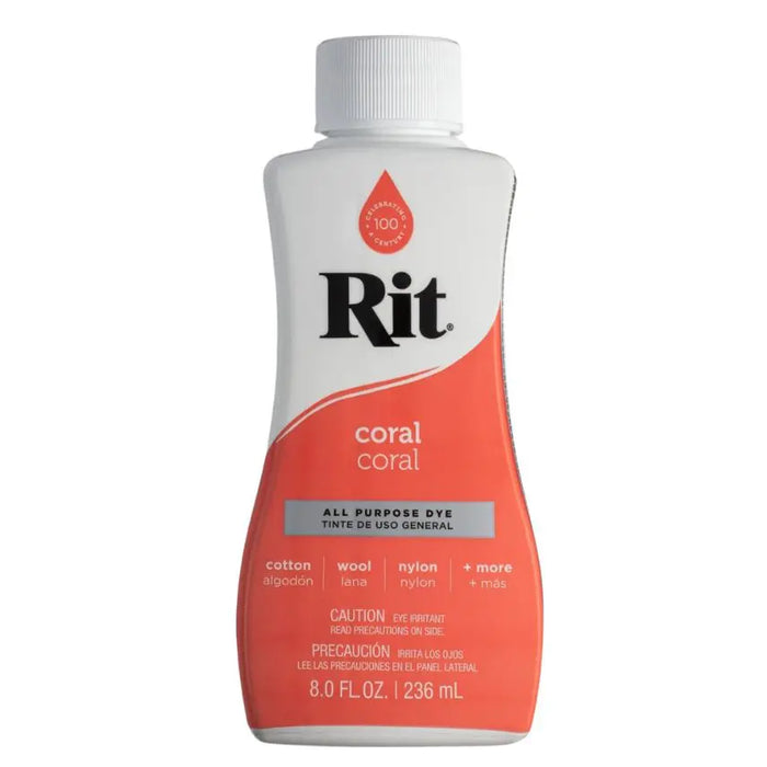 Rit Dye - All-Purpose Liquid 8oz - Coral 236ml