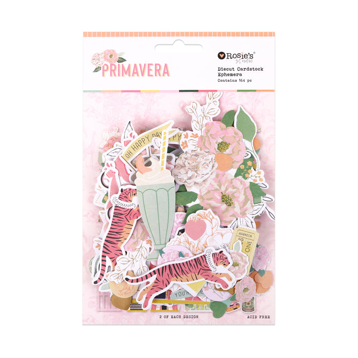 Rosie's Studio - Cardstock Diecuts - Primavera Ephemera 164pc