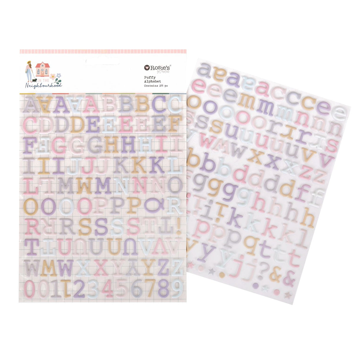 Rosies Studio In the Neighbourhood Puffy Alphabet — Scrap-a-Doodles