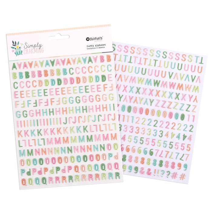 Rosie's Studio - Frolic Collection - Chipboard Alphabet/2 Sheets