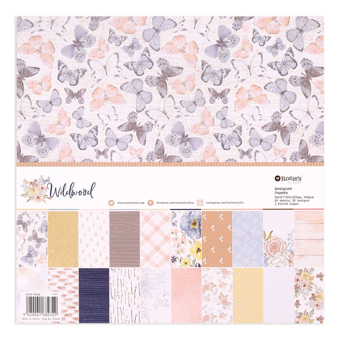 Rosies Studio - Wild Wood Collection - 12x12 Designer Paper Pack