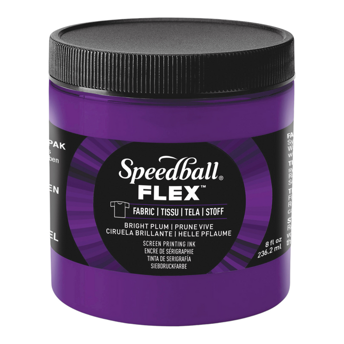 Speedball Flex Screen Printing Fabric Ink - Bright Plum - 236ml