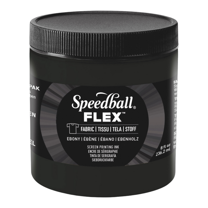 Speedball Flex Screen Printing Fabric Ink - Ebony - 236ml