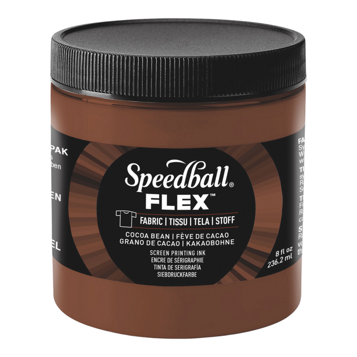 Speedball Flex Screen Printing Fabric Ink - Cocoa Bean - 236ml