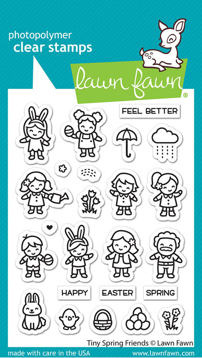 Lawn Fawn - Clear Stamps - Tiny Spring Friends